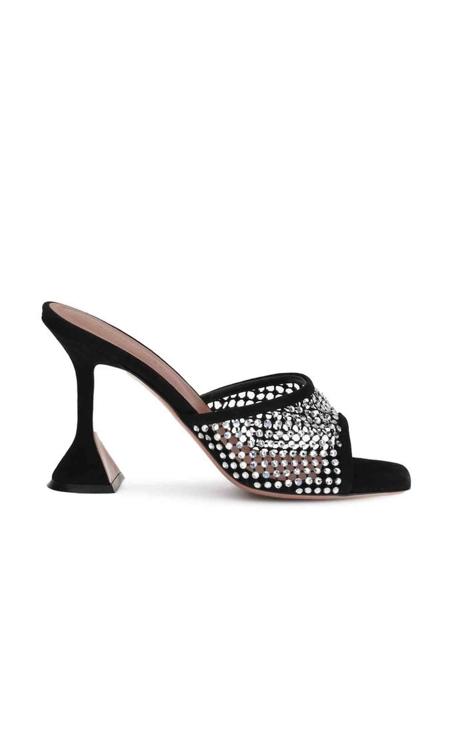 Amina Muaddi Lupita Crystal Sandals Glam Steals
