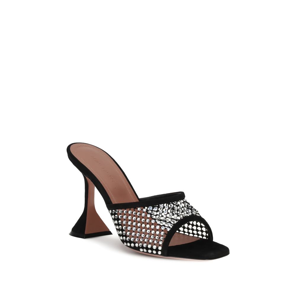 Amina Muaddi Lupita Crystal Sandals Glam Steals