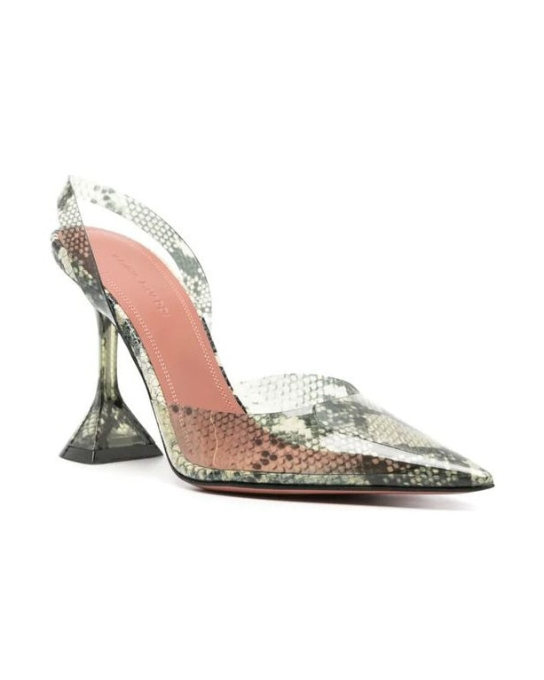 Amina Muaddi Pvc High Heel Pumps Glam Steals