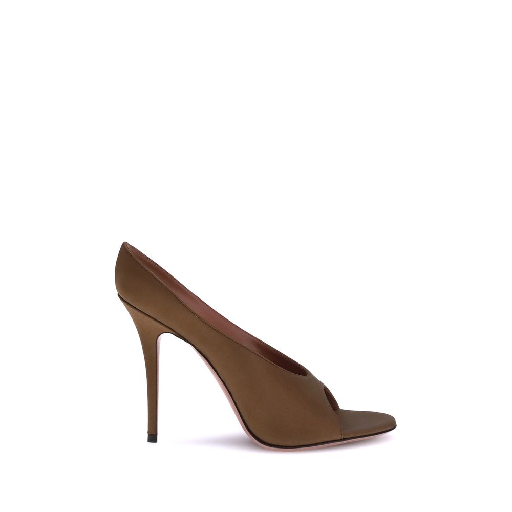 Amina Muaddi Satin Anok Sandals Glam Steals