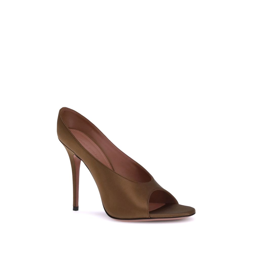 Amina Muaddi Satin Anok Sandals Glam Steals
