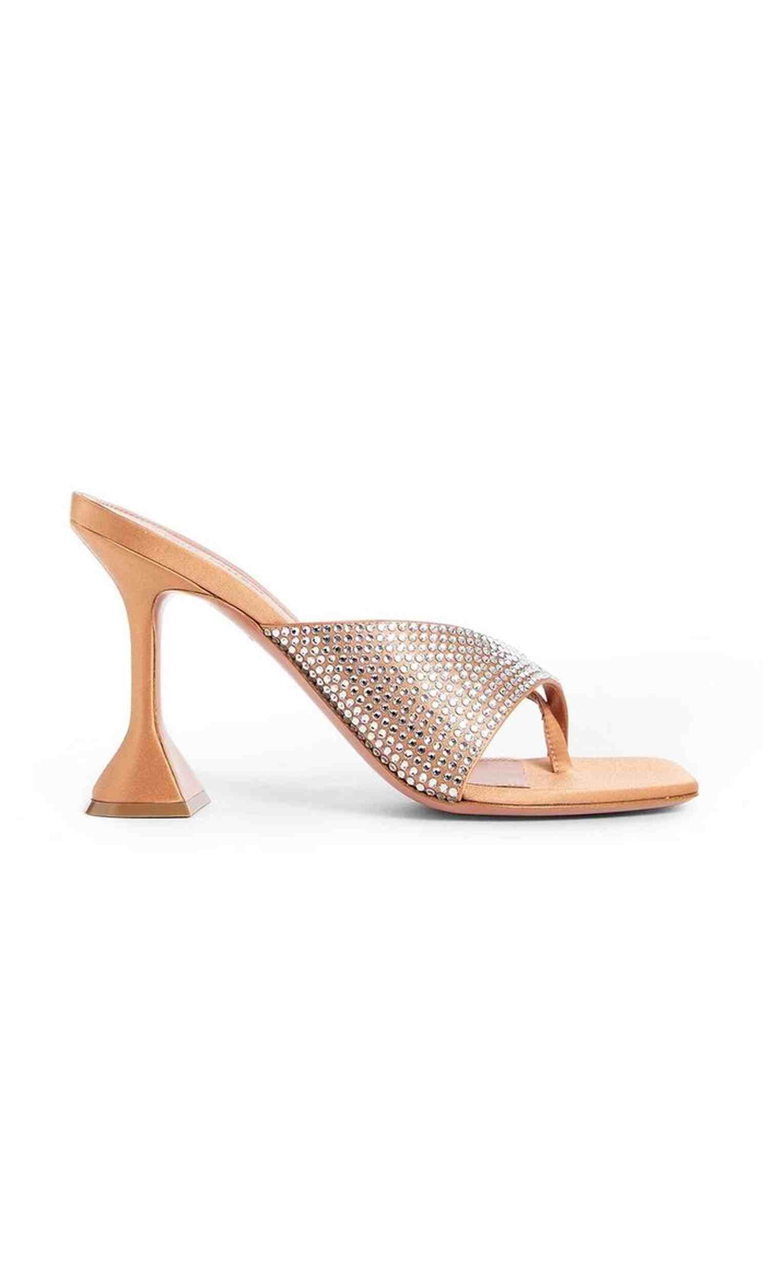 Amina Muaddi Shiona Slipper Crystals 95 Mules Glam Steals