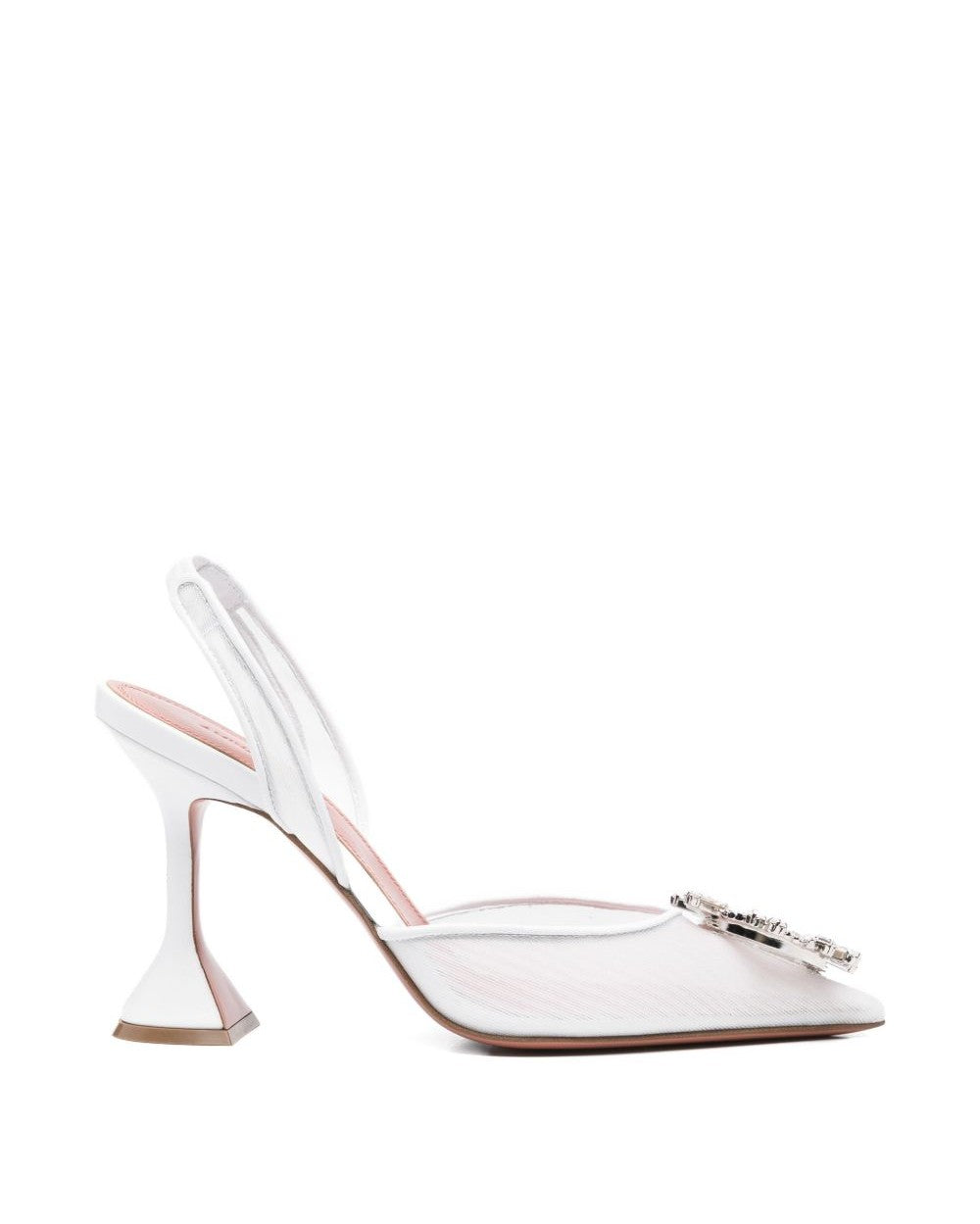 Amina Muaddi White Heel Glam Steals