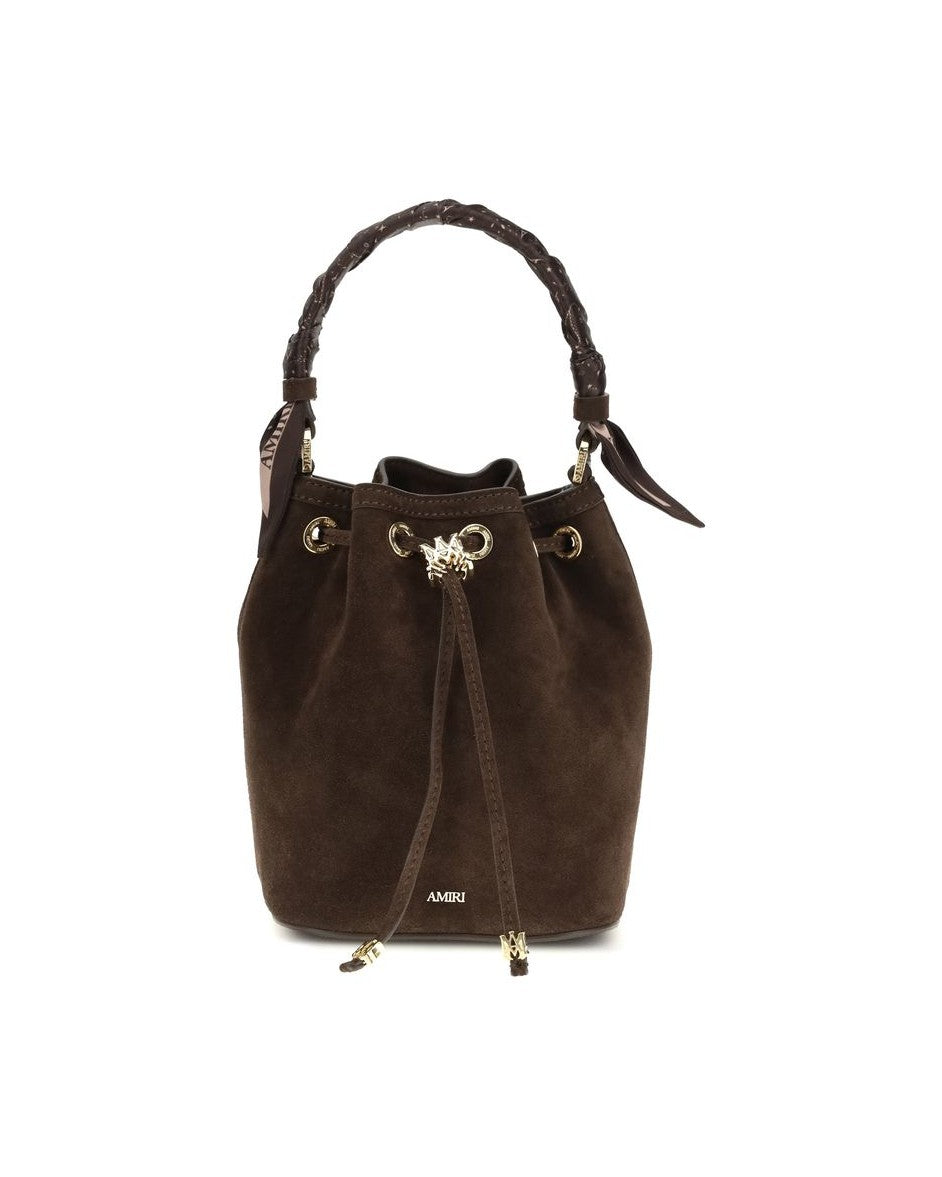 Amiri Brown Calf Leather Bos Taurus Shoulder Bag Glam Steals