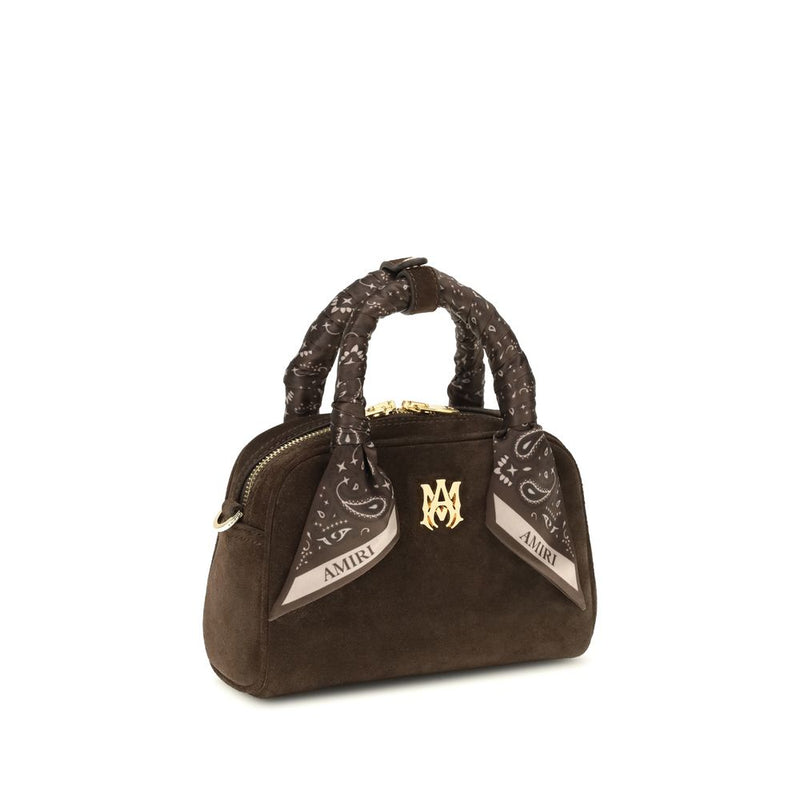Amiri Brown Calf Leather Bos Taurus Shoulder Bag Glam Steals