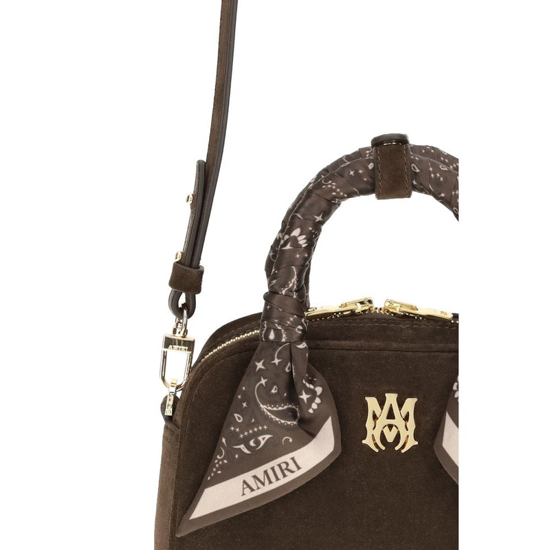 Amiri Brown Calf Leather Bos Taurus Shoulder Bag Glam Steals