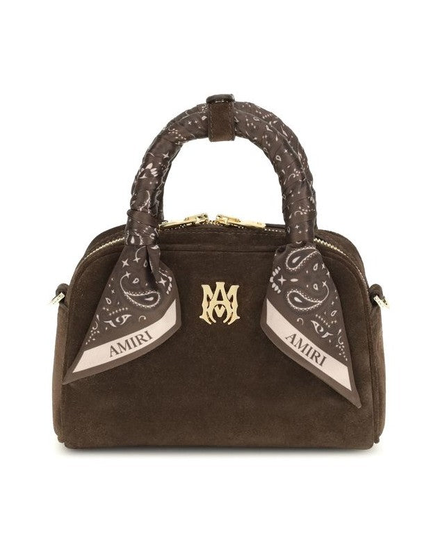 Amiri Brown Calf Leather Bos Taurus Shoulder Bag Glam Steals