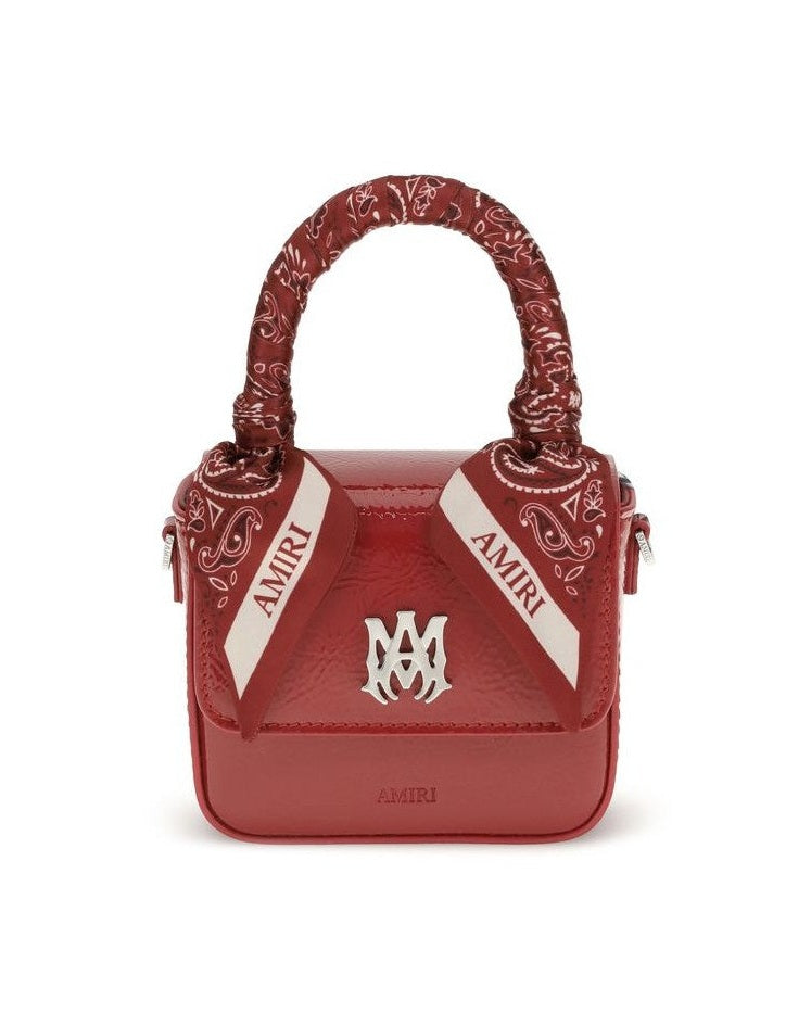 Amiri Red Calf Leather Bos Taurus Shoulder Bag Glam Steals