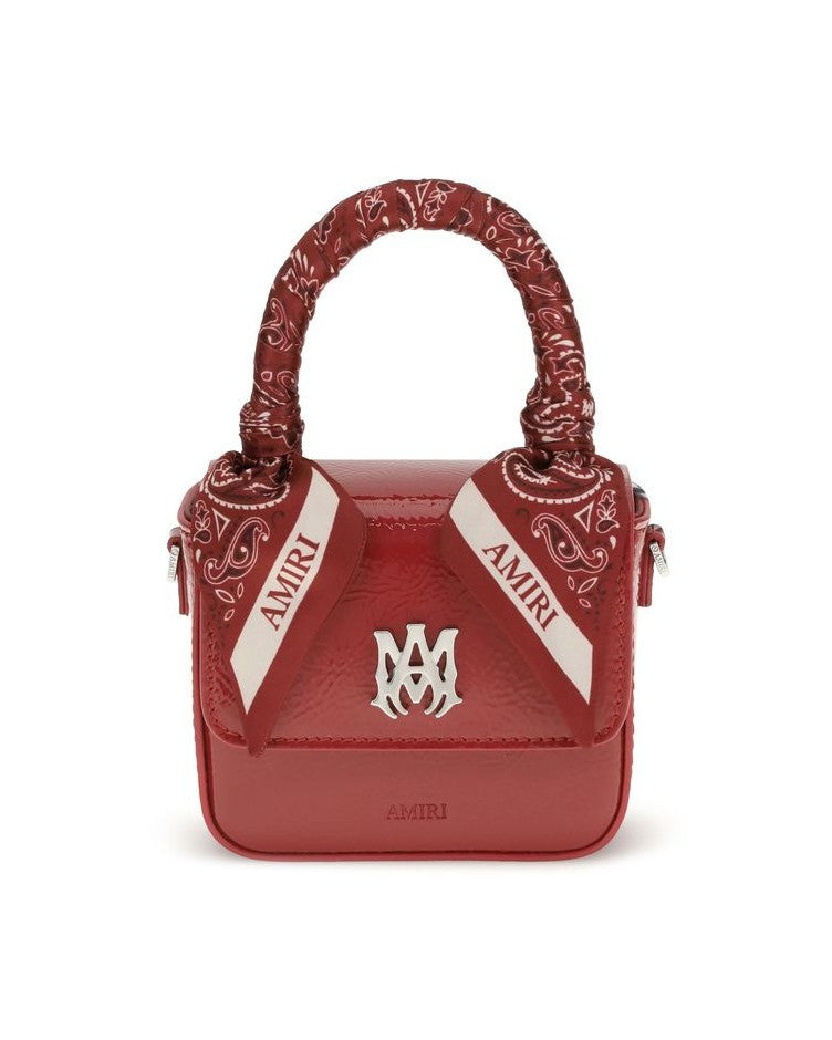 Amiri Red Calf Leather Bos Taurus Shoulder Bag Glam Steals