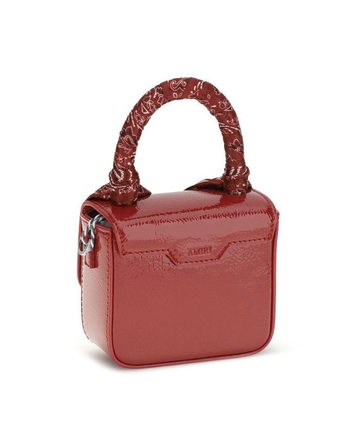 Amiri Red Calf Leather Bos Taurus Shoulder Bag Glam Steals
