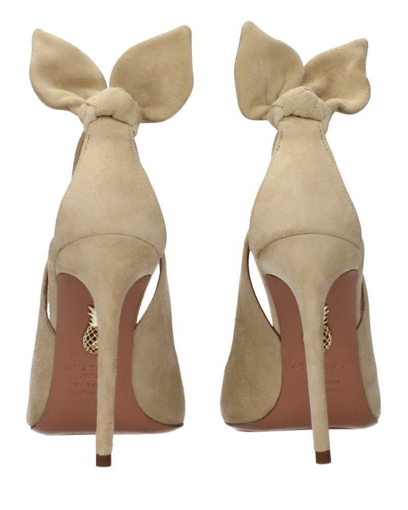 Aquazzura Beige Leather High Heel Pumps Glam Steals