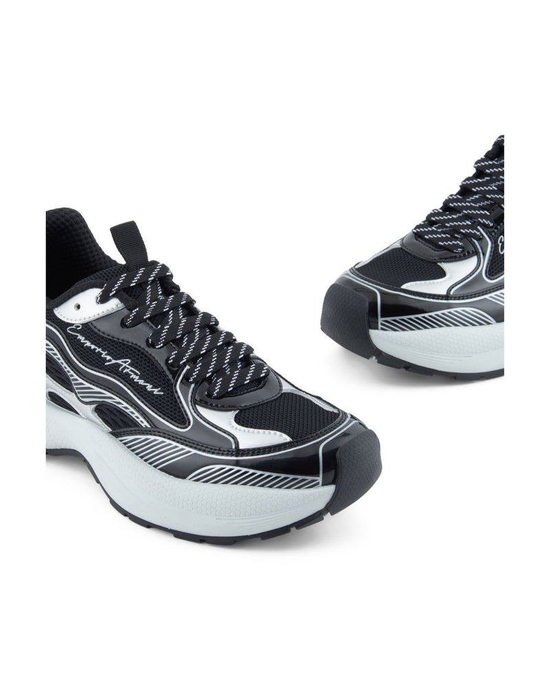 Armani Black Emporio Exclusive Sneakers Glam Steals
