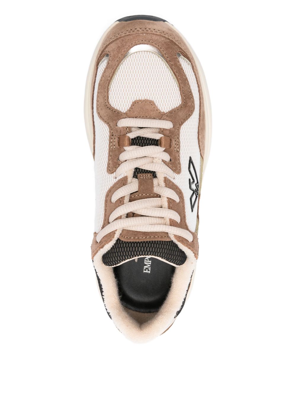 Armani Brown Emporio Exclusive Sneakers Glam Steals