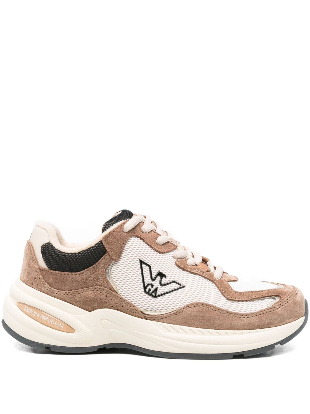 Armani Brown Emporio Exclusive Sneakers Glam Steals