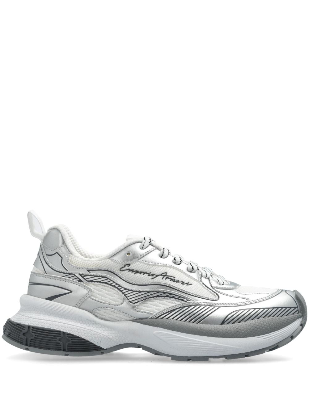 Armani Emporio Exclusive Logo Embossed Sneakers Glam Steals