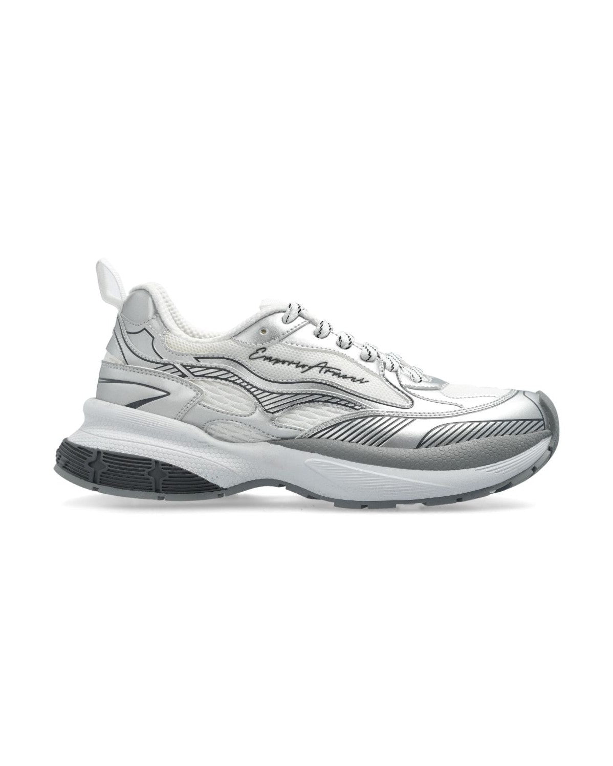 Armani Emporio Exclusive Logo Embossed Sneakers Glam Steals