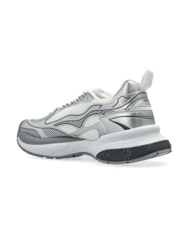 Armani Emporio Exclusive Logo Embossed Sneakers Glam Steals