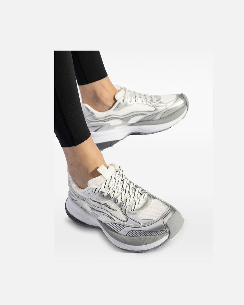 Armani Emporio Exclusive Logo Embossed Sneakers Glam Steals