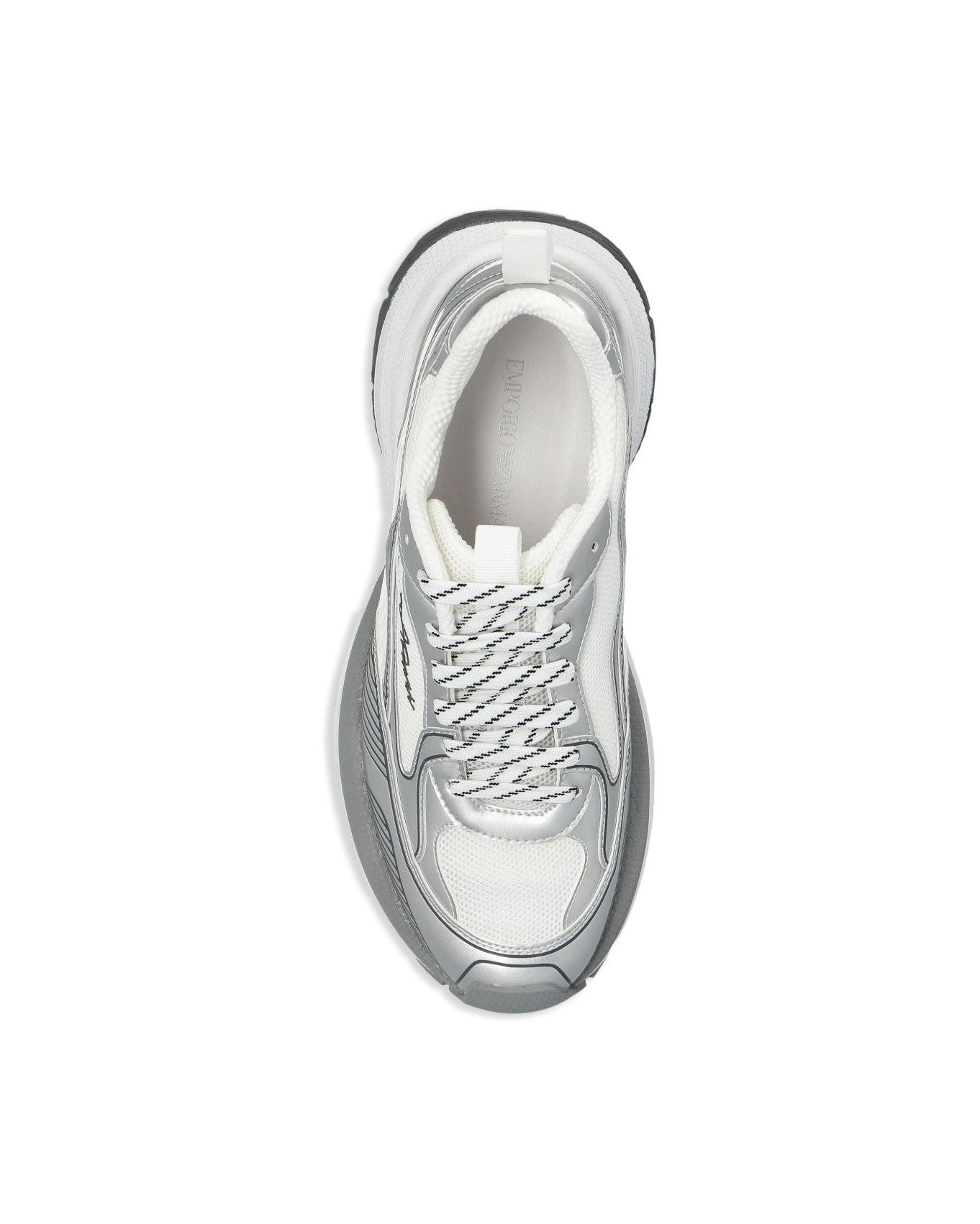 Armani Emporio Exclusive Logo Embossed Sneakers Glam Steals