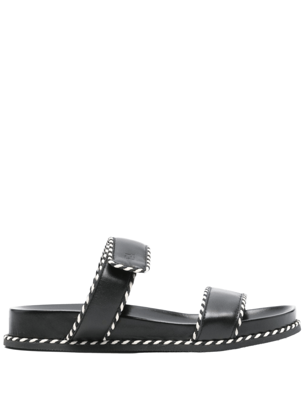 Armani Emporio Exclusive Sandals with Nappa Strap and Two Tone Profiles