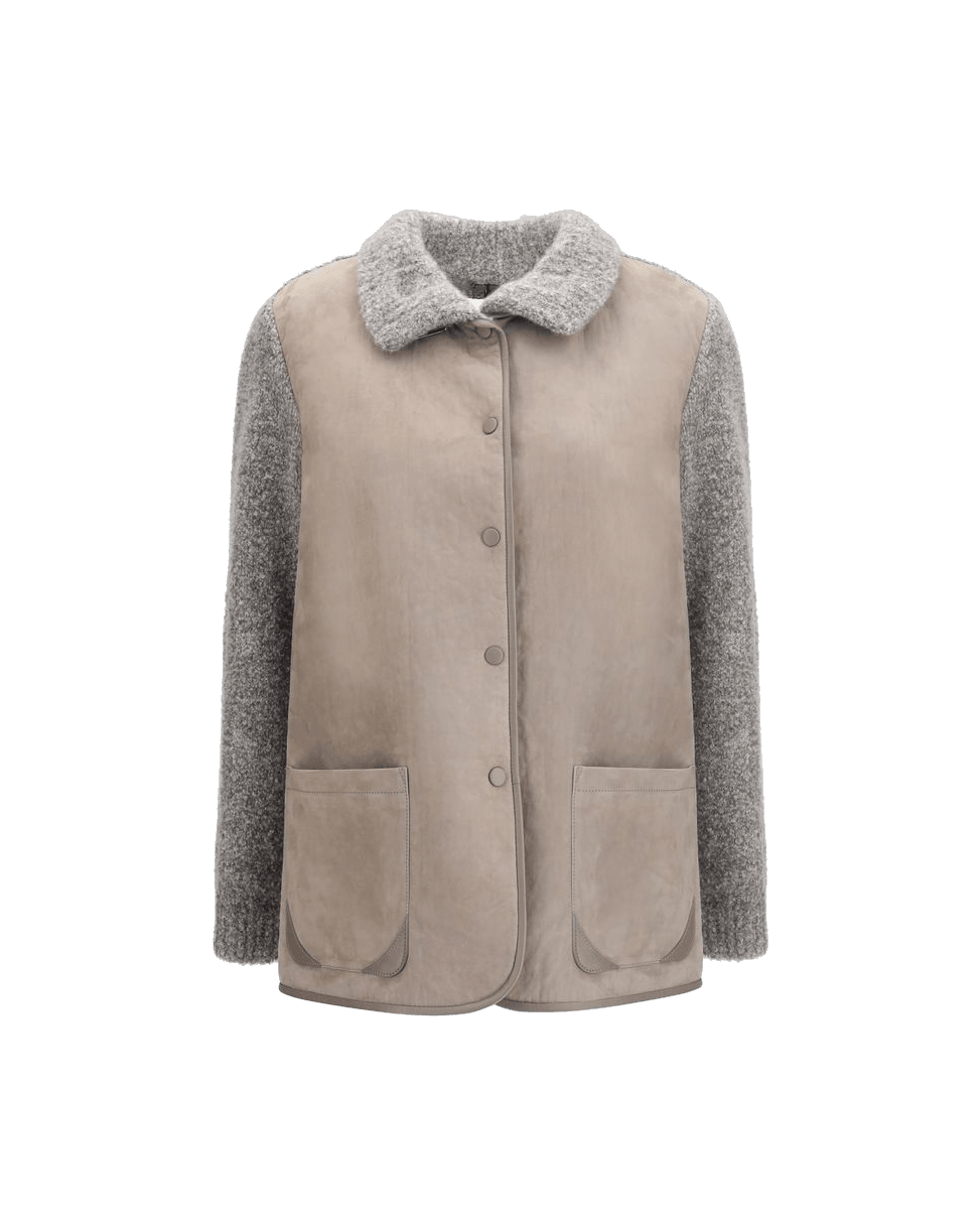 Armani Gray Leather Giorgio Calf Bos Taurus Clothing