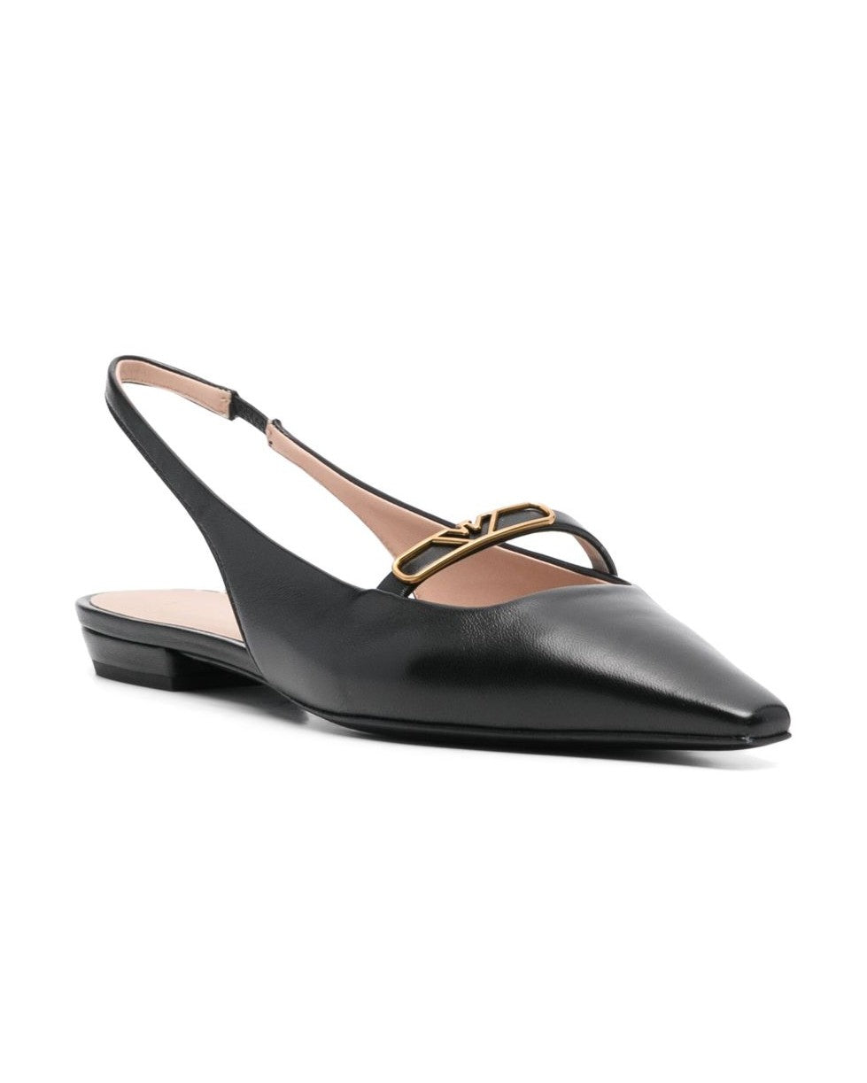 Armani Leather Emporio Exclusive Ballet Flats Glam Steals