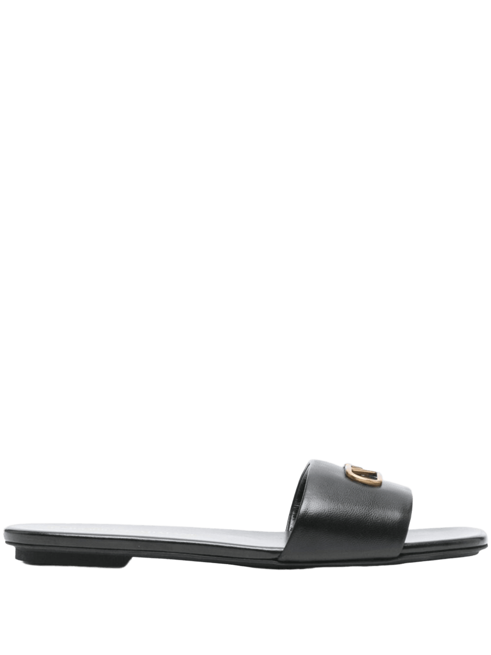 Armani Leather Emporio Exclusive Nappa Sandals with Eagle Plate