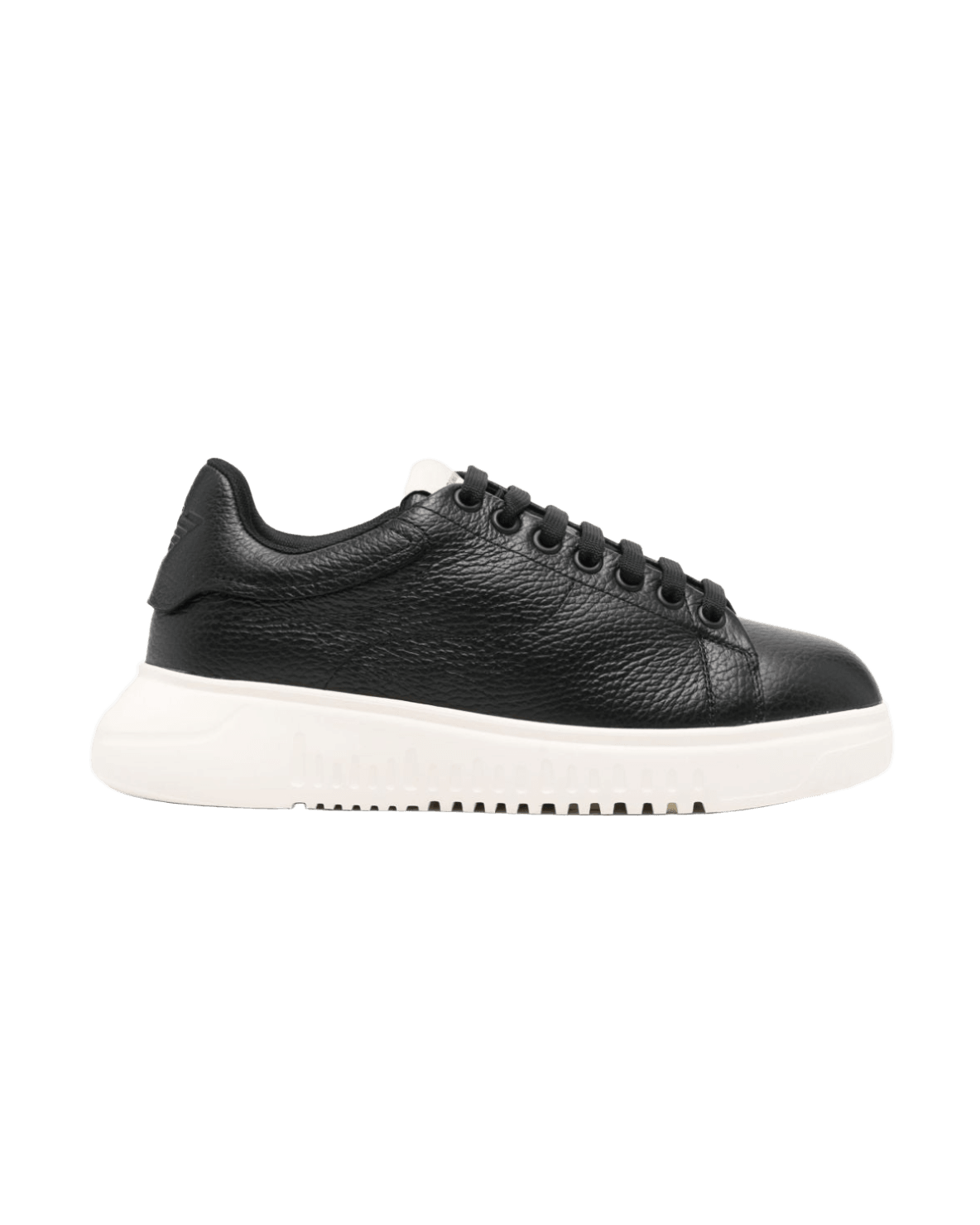 Armani Leather Emporio Exclusive Tumbled Sneakers Glam Steals