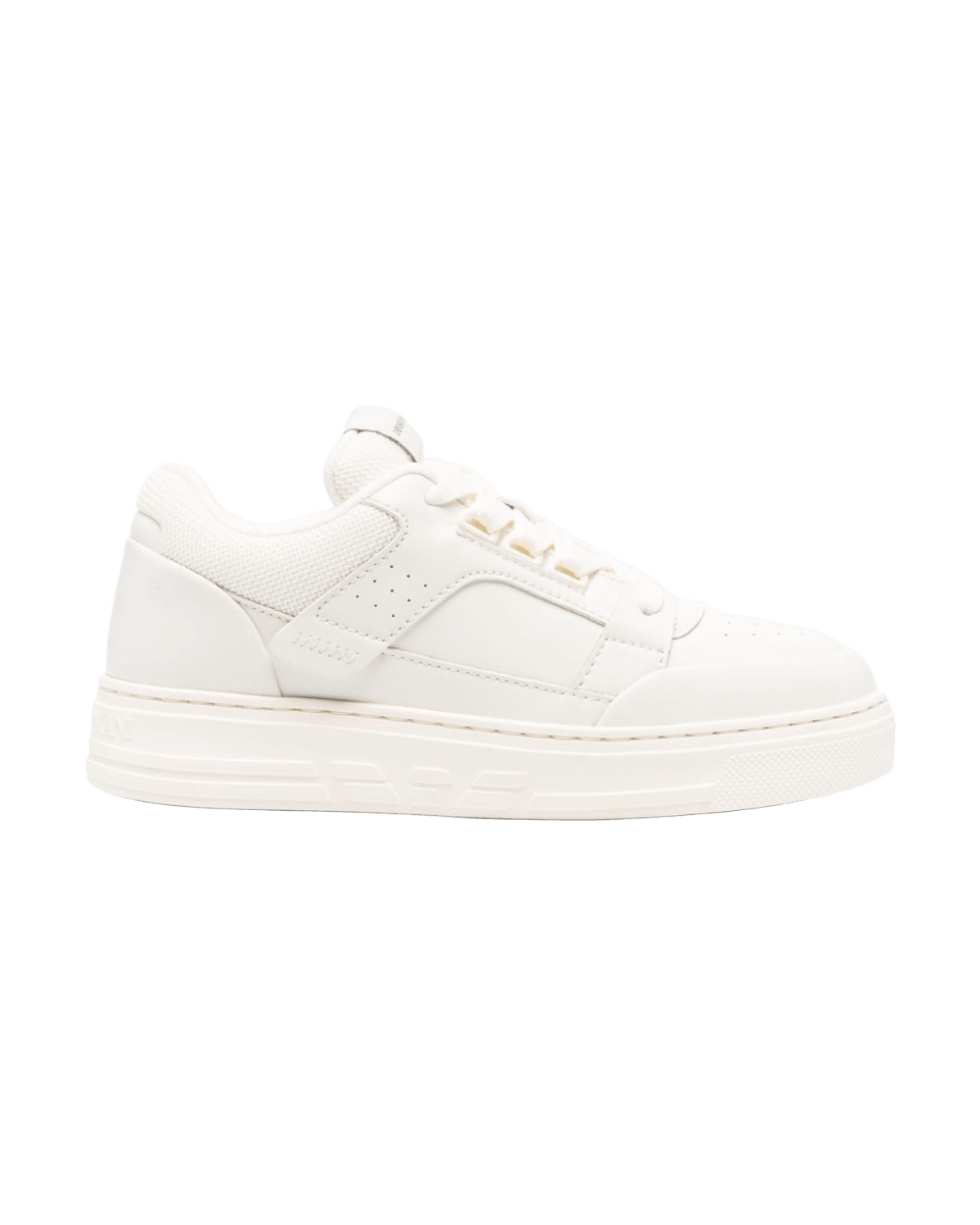 Armani Leather Emporio Exclusive and Mesh Sneakers with Contrasting Details Glam Steals