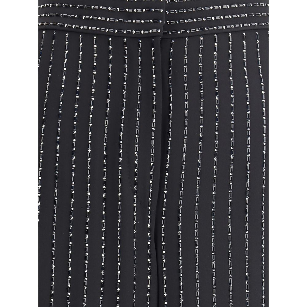 Armani Silk Giorgio Wide Leg Pant with Strass Glam Steals