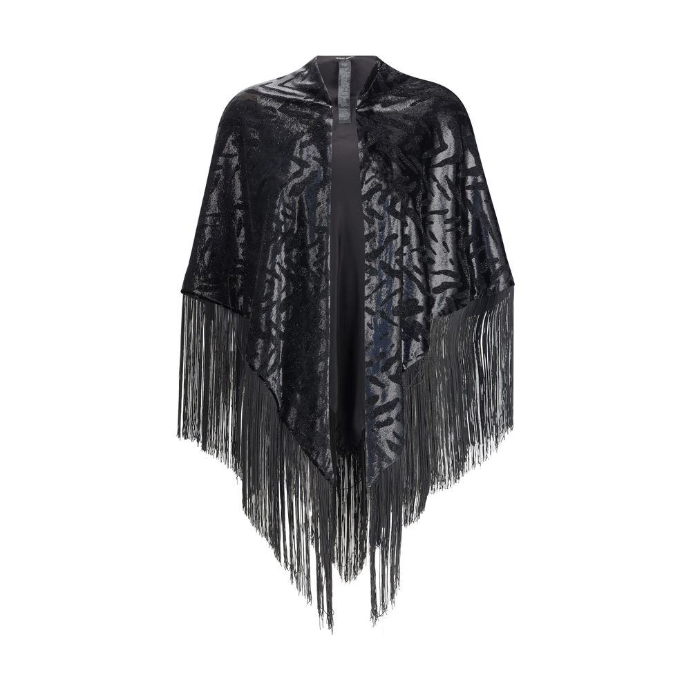 Armani Velvet Giorgio Shawl with Fringes Glam Steals