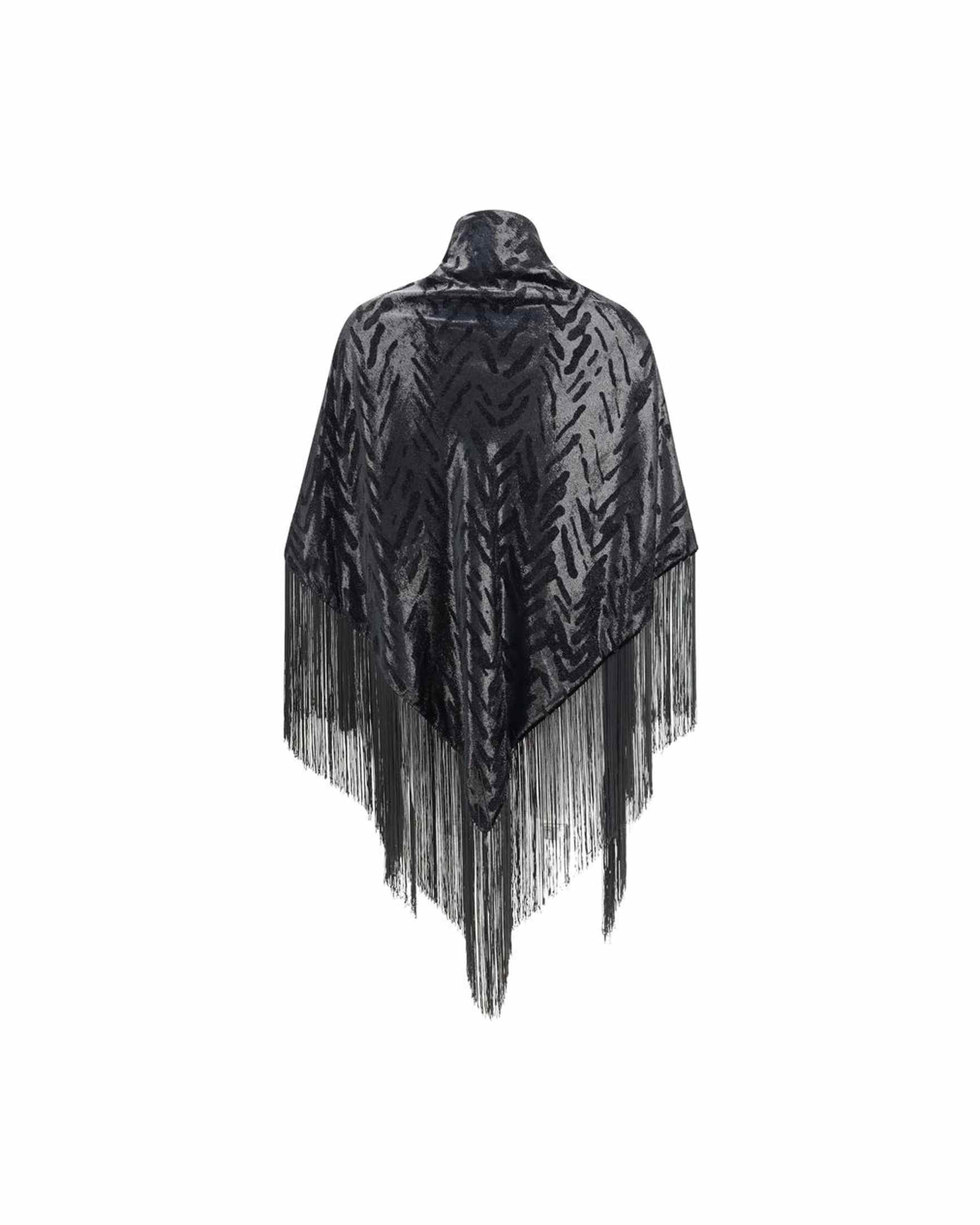 Armani Velvet Giorgio Shawl with Fringes Glam Steals