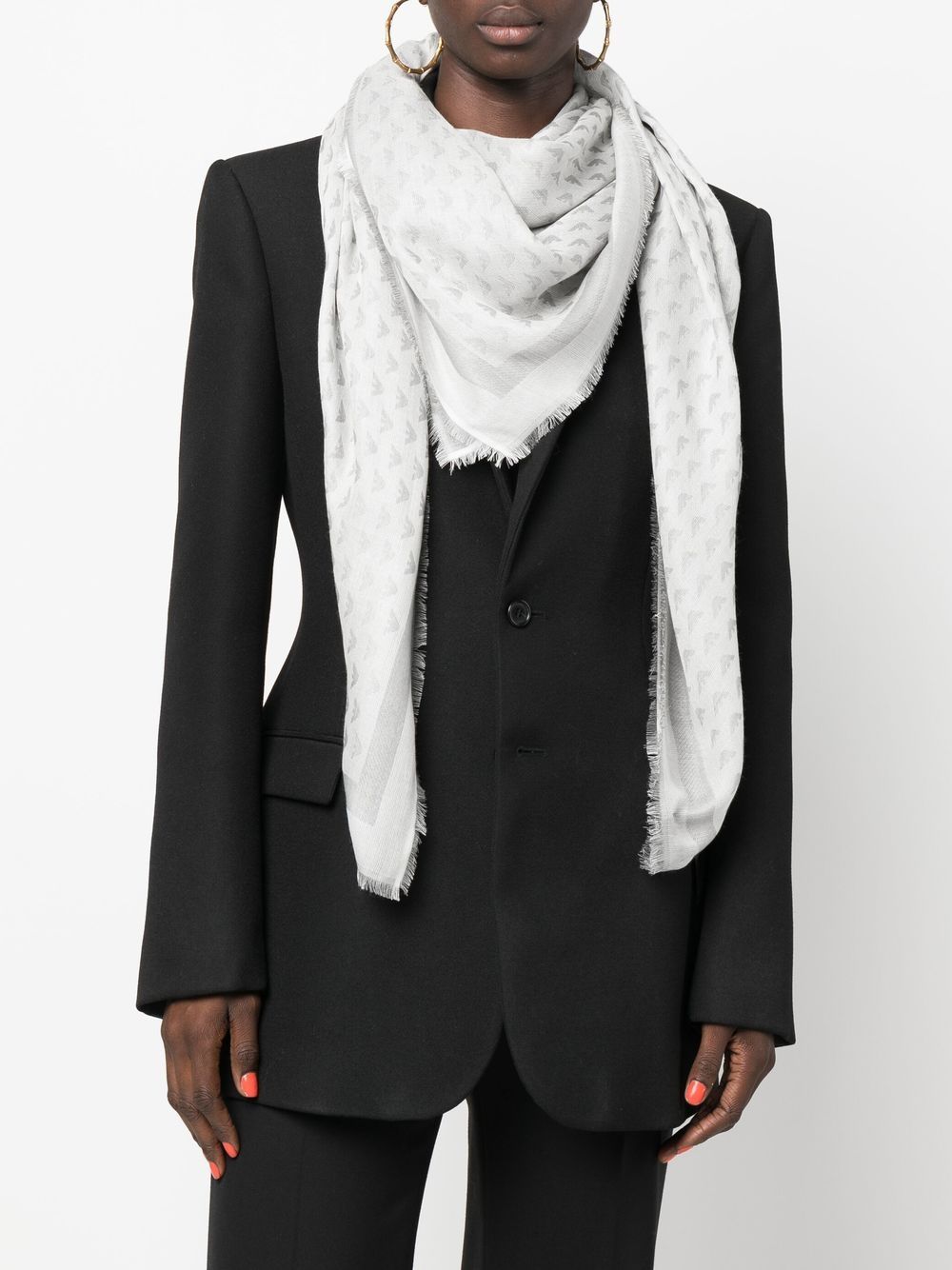 Armani Wool Emporio Exclusive Blend Foulard Glam Steals