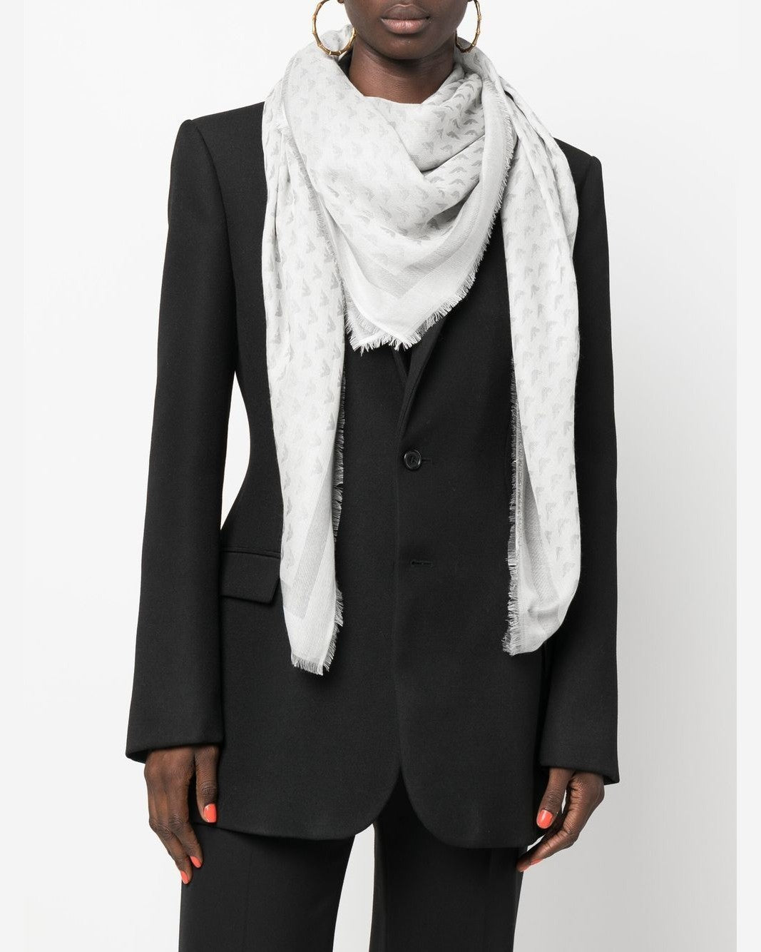Armani Wool Emporio Exclusive Blend Foulard Glam Steals