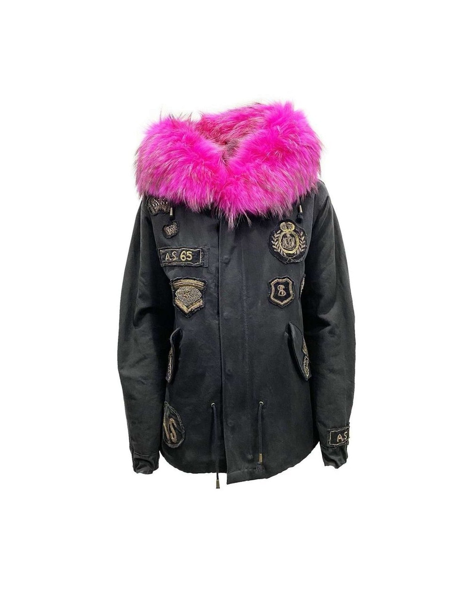 As65 Canvas Embellished Parka Jacket Glam Steals