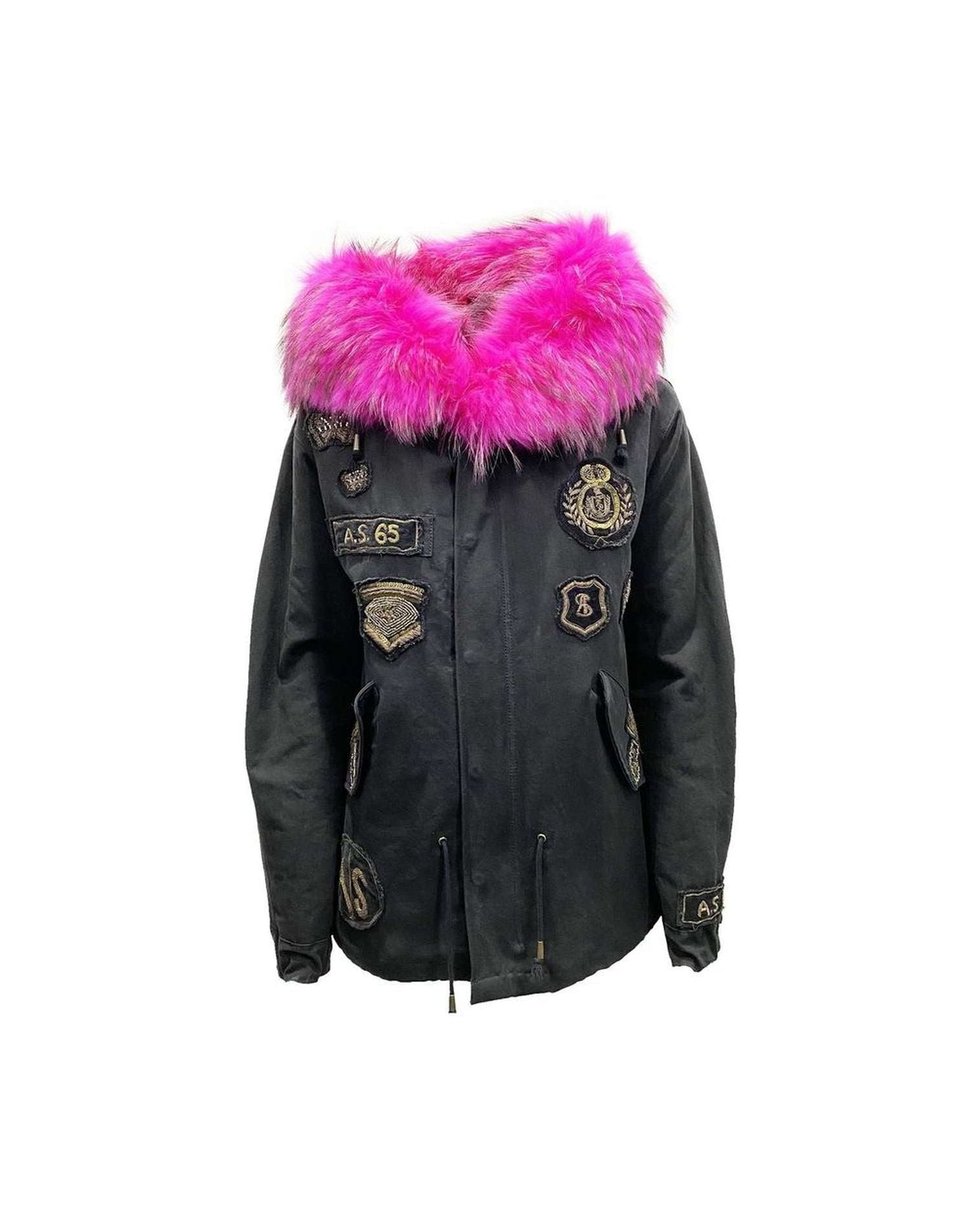 As65 Canvas Embellished Parka Jacket Glam Steals