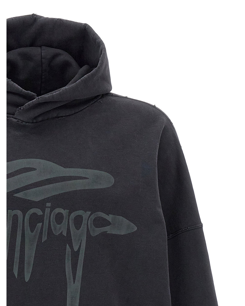 Balenciaga 3b Liquefied Hoodie Glam Steals