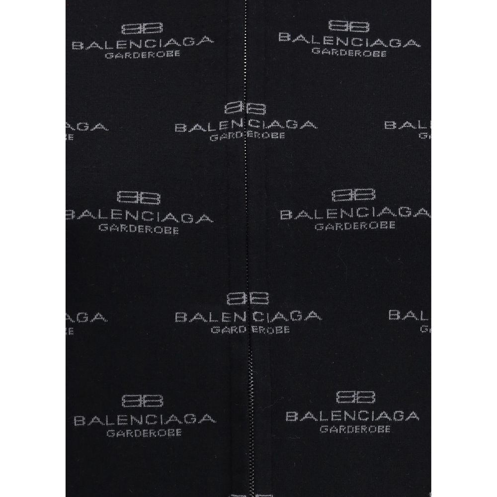 Balenciaga All-Over Logo Cardigan Glam Steals