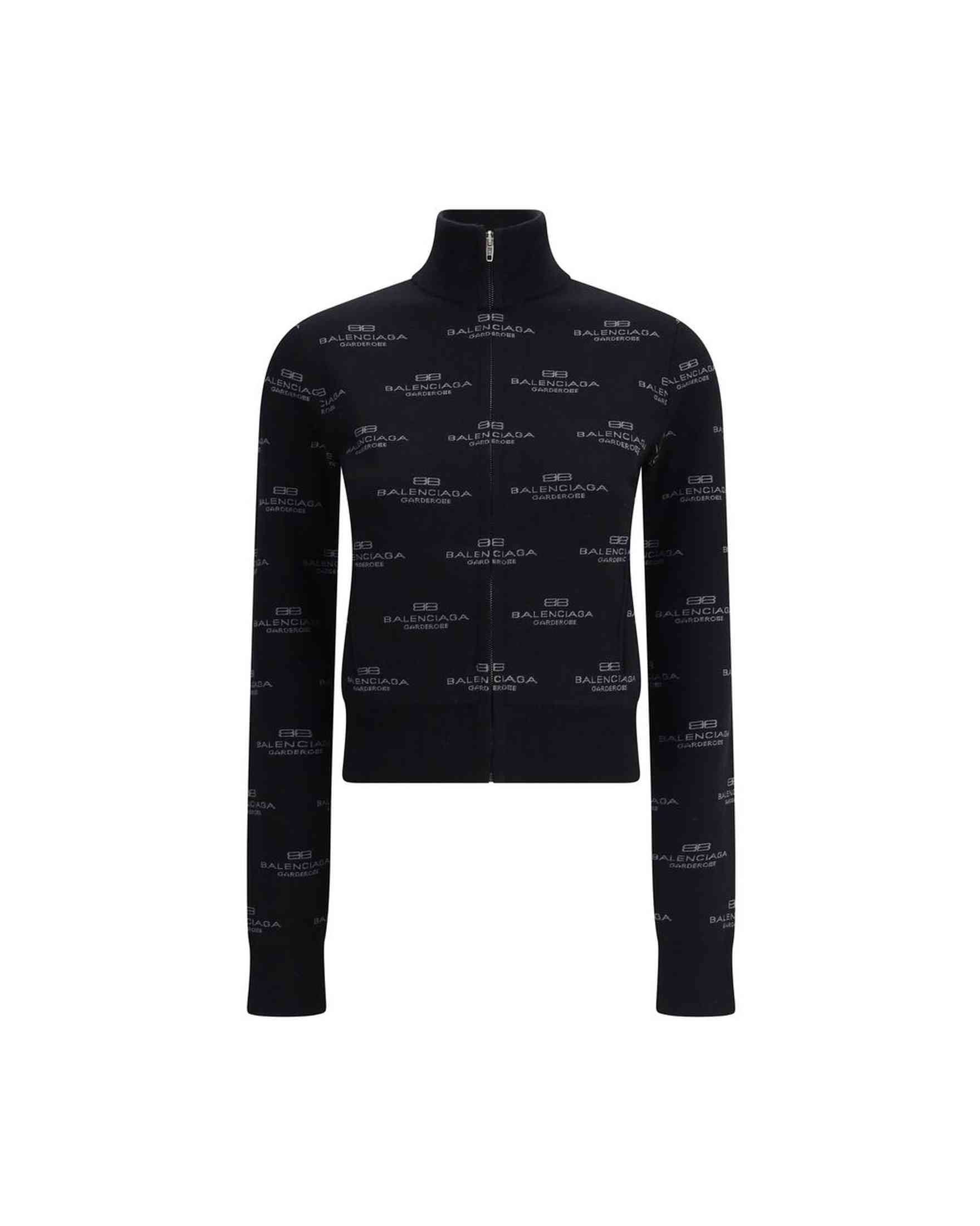 Balenciaga All-Over Logo Cardigan Glam Steals