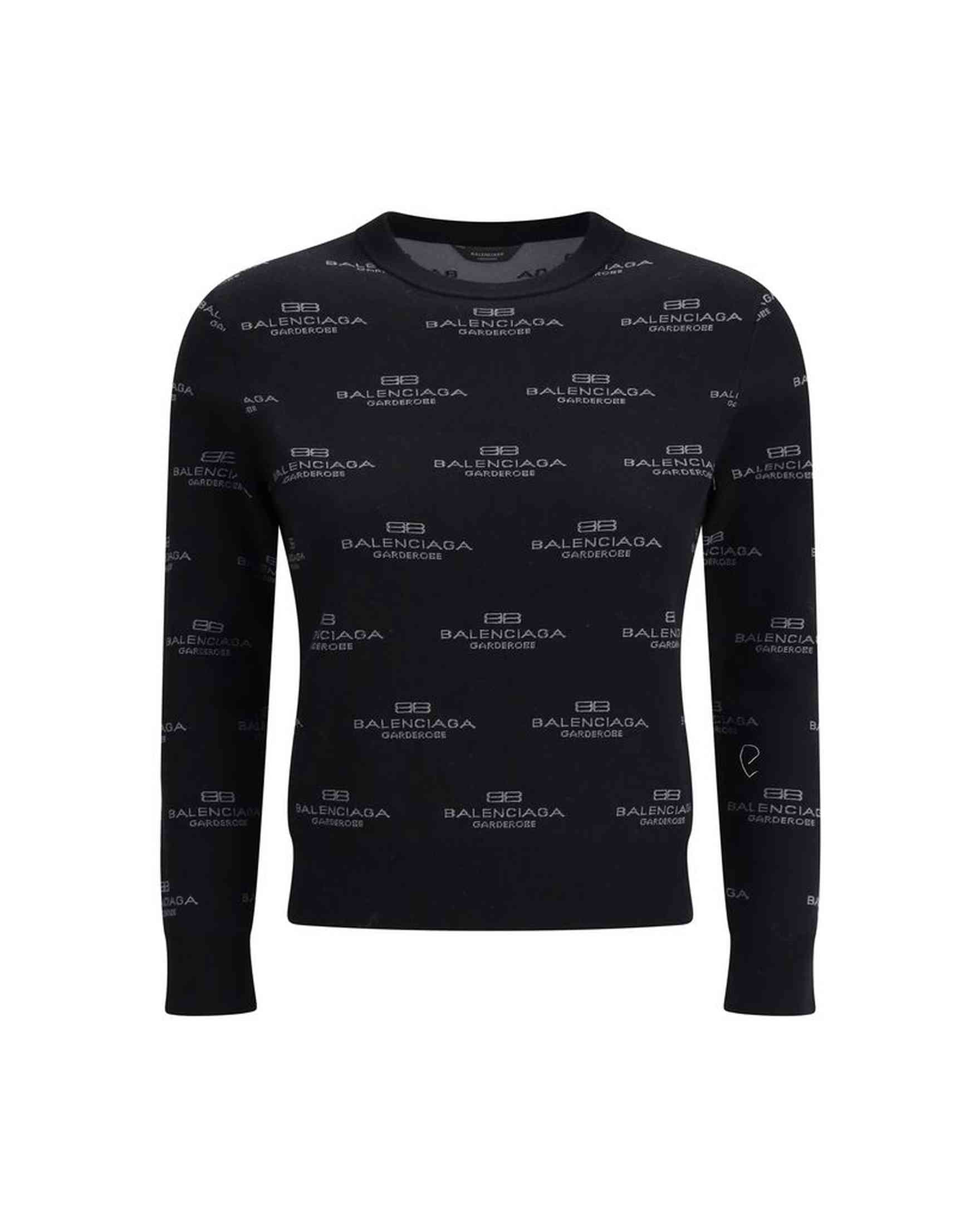 Balenciaga All-Over Logo Sweater Glam Steals