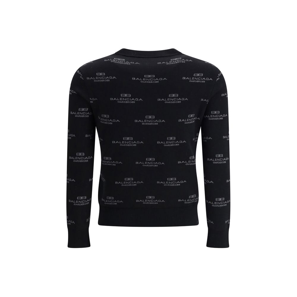 Balenciaga All-Over Logo Sweater Glam Steals