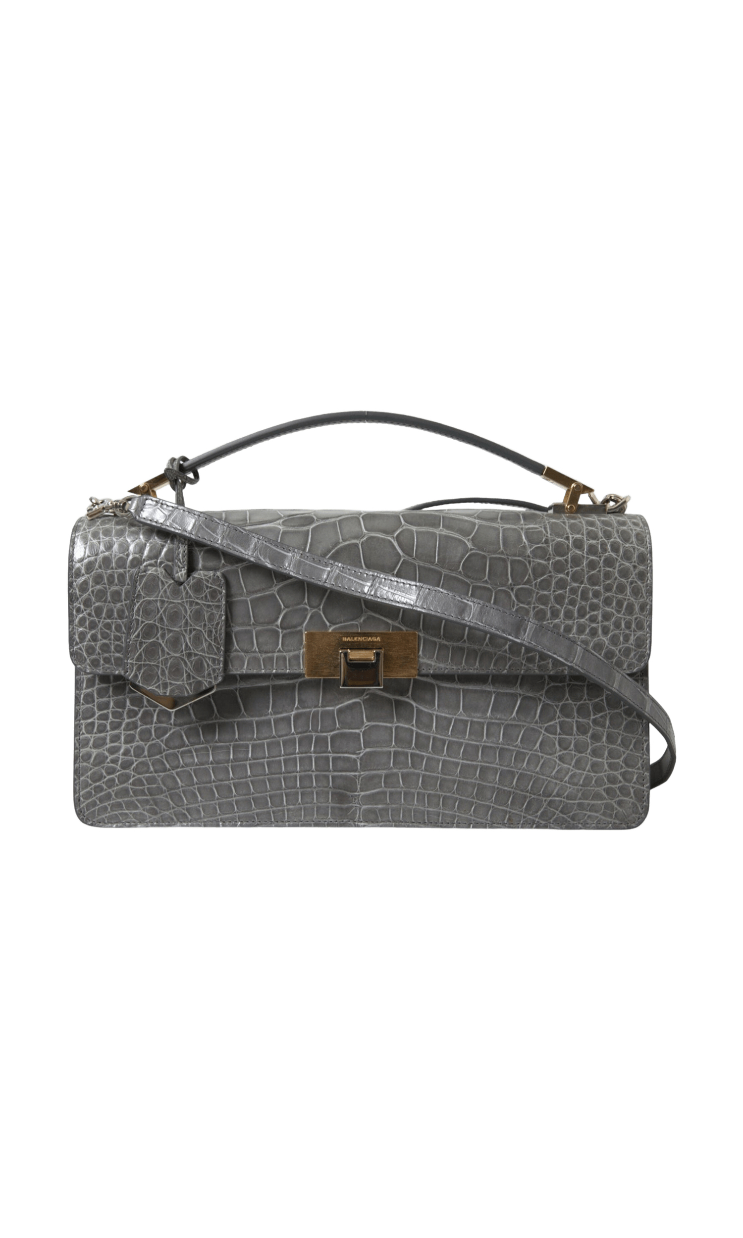 Balenciaga Alligator Leather Medium Shoulder Bag Glam Steals