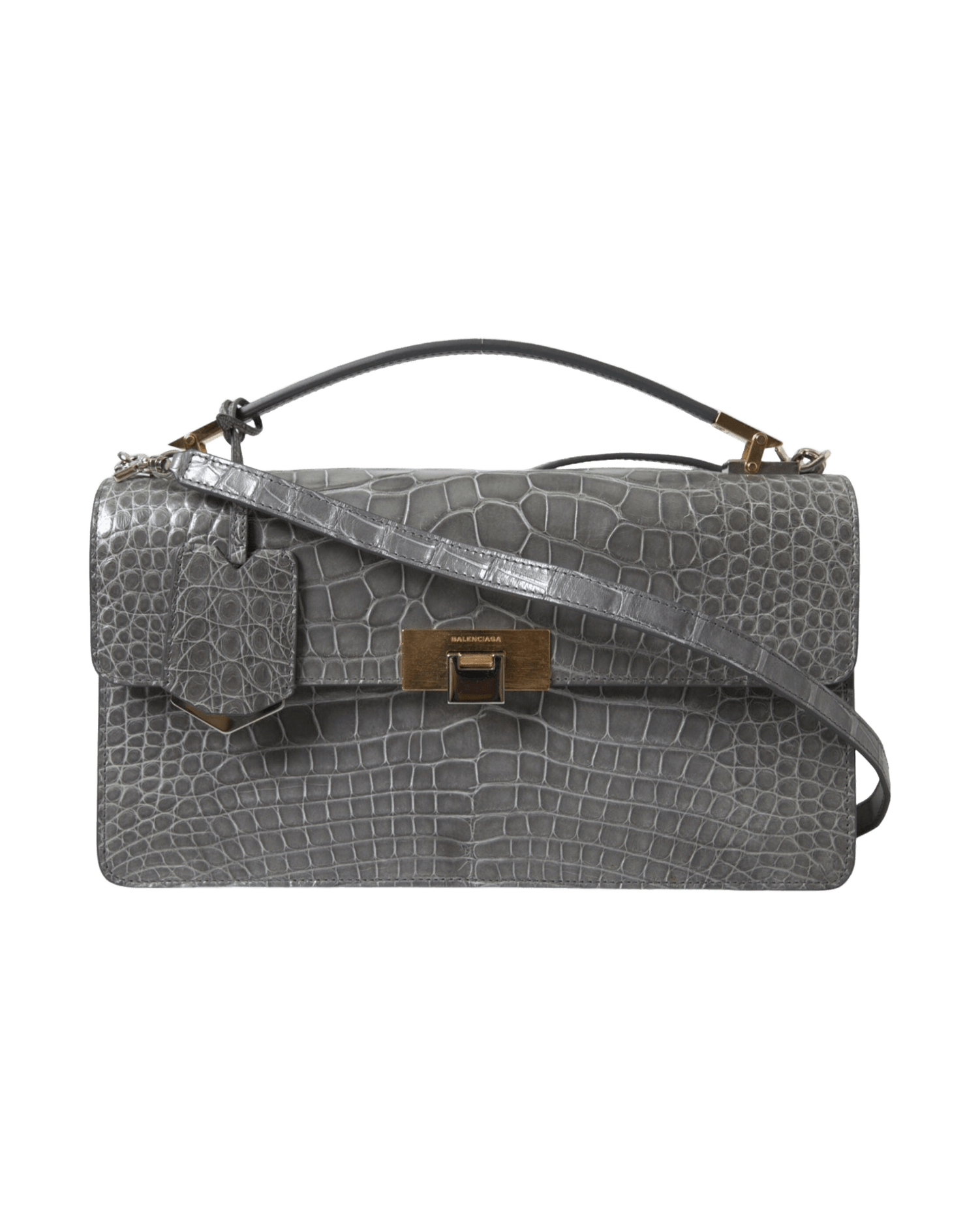 Balenciaga Alligator Leather Medium Shoulder Bag Glam Steals