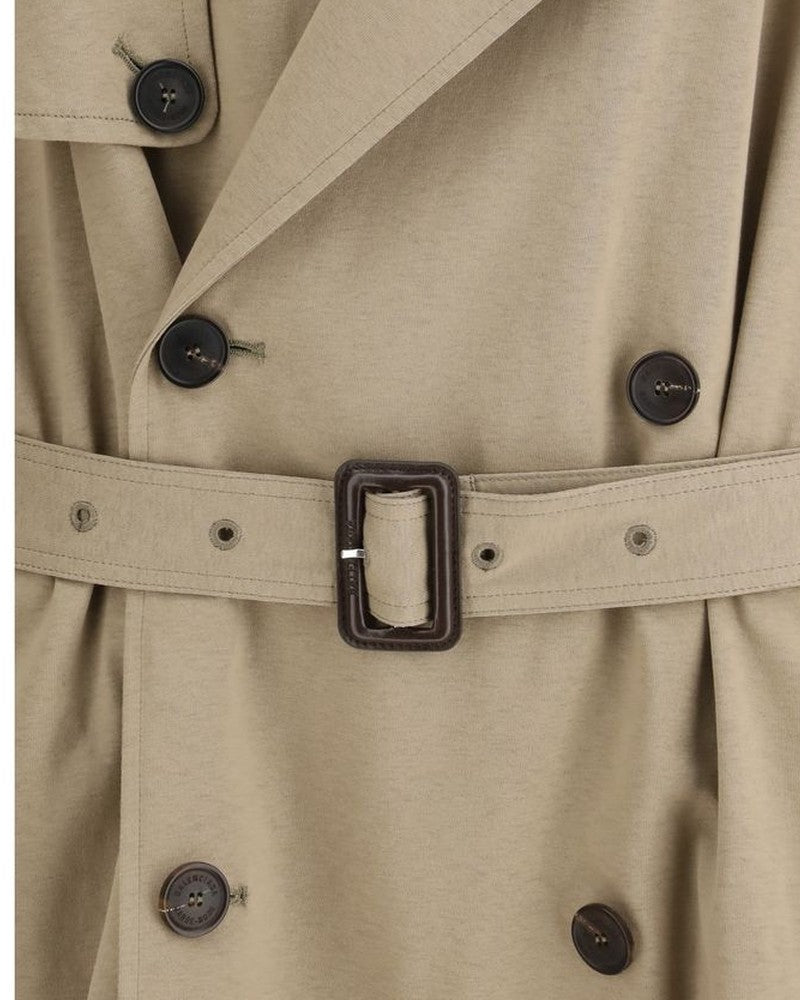Balenciaga Beige Cotton Trench Coat 