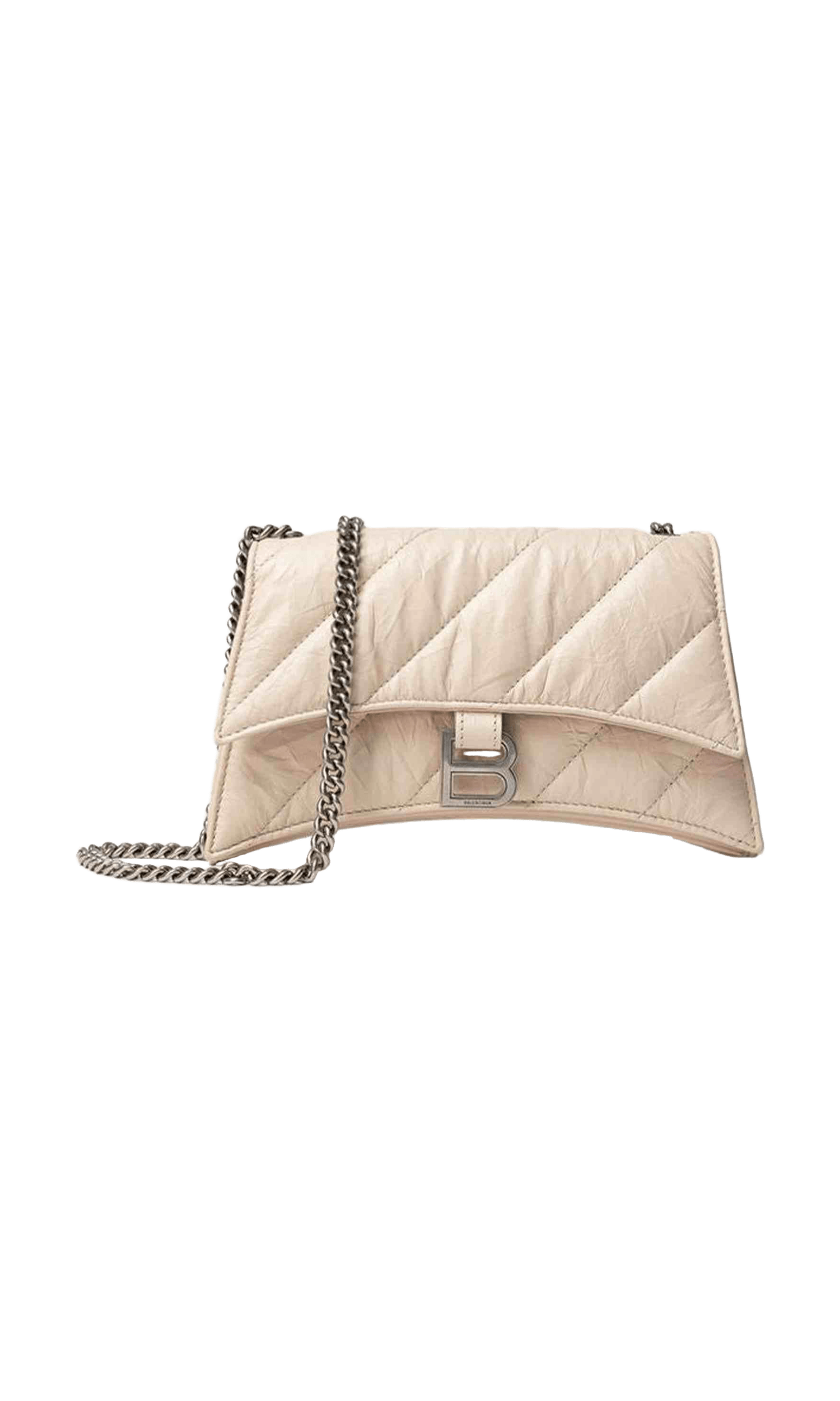 Balenciaga Beige Leather Shoulder Bag Glam Steals