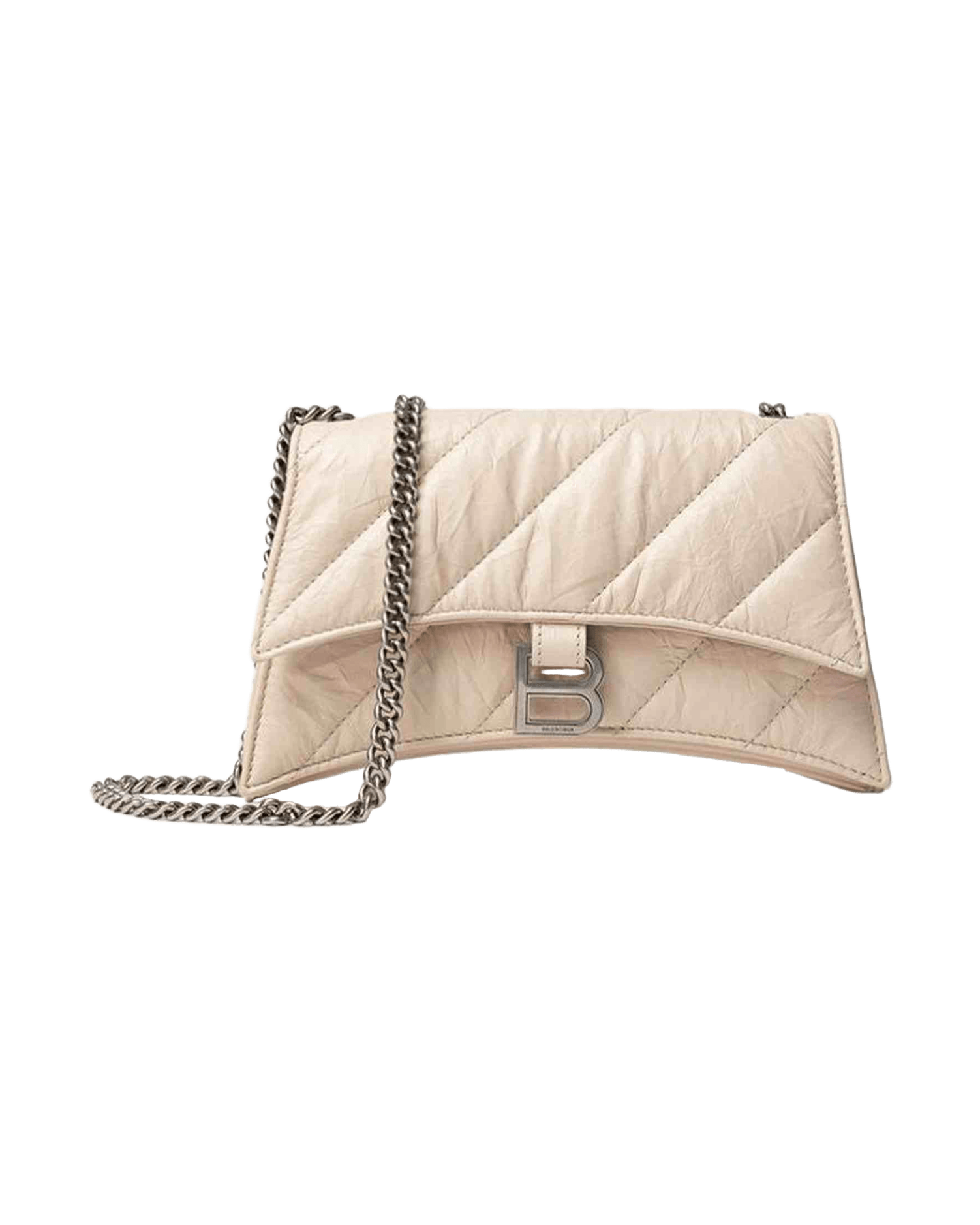 Balenciaga Beige Leather Shoulder Bag Glam Steals