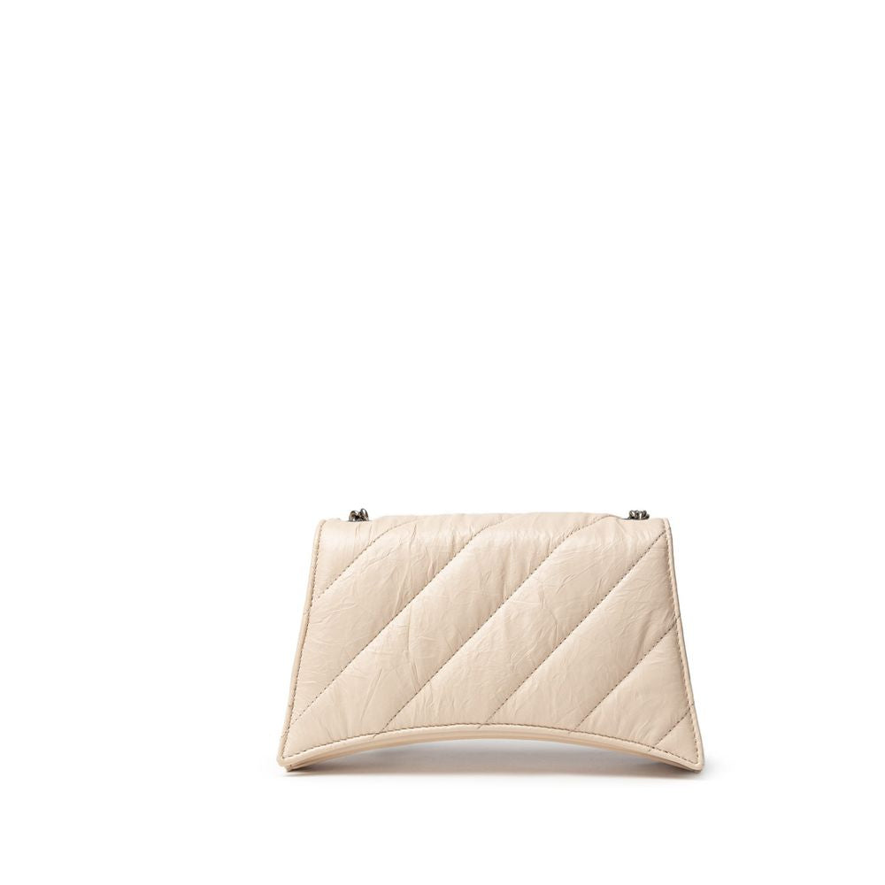 Balenciaga Beige Leather Shoulder Bag Glam Steals