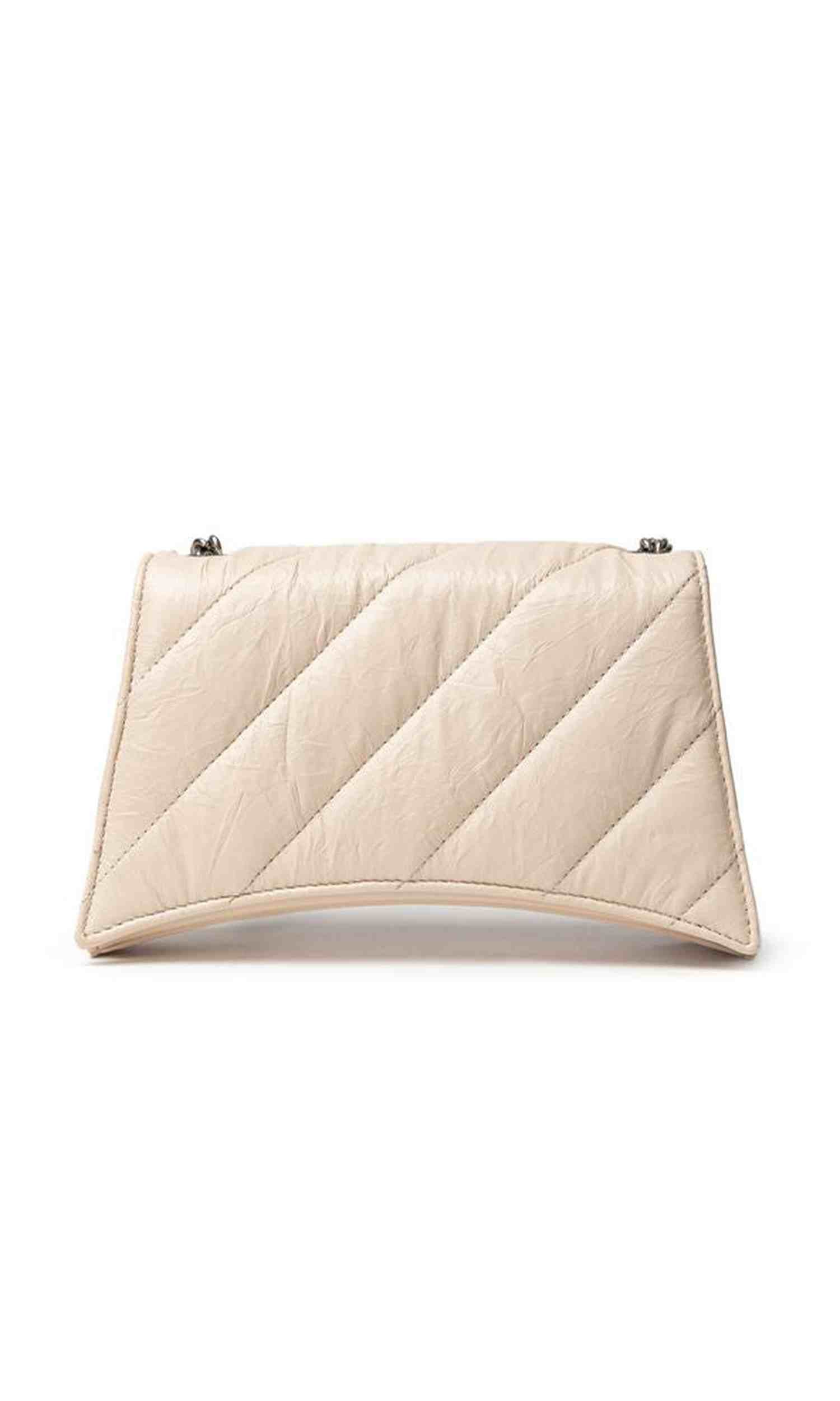Balenciaga Beige Leather Shoulder Bag Glam Steals