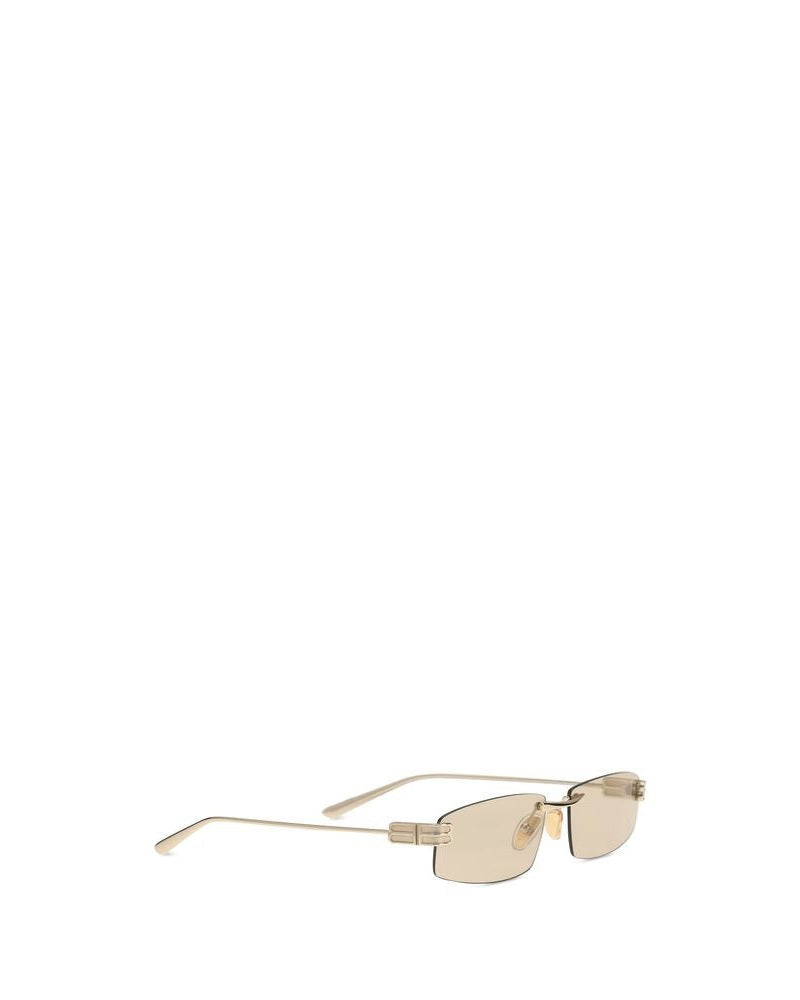 Balenciaga Beige Metal Sunglasses Glam Steals