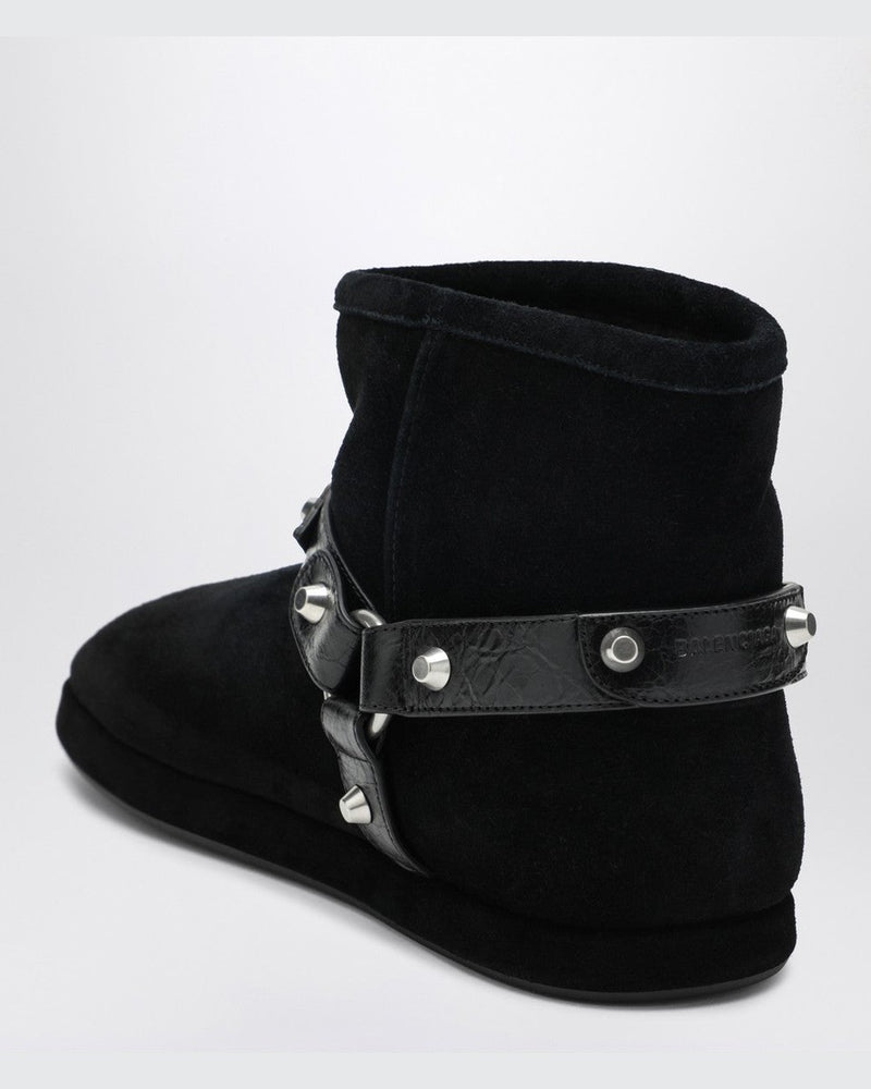 Balenciaga Black Alaska Soft Ankle Boots Glam Steals